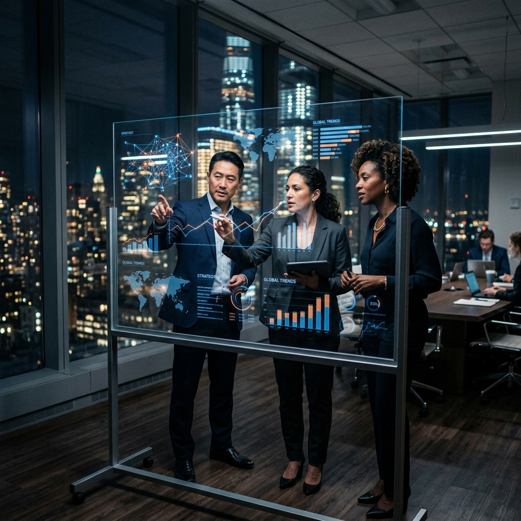 Diverse Executive Strategy Wall