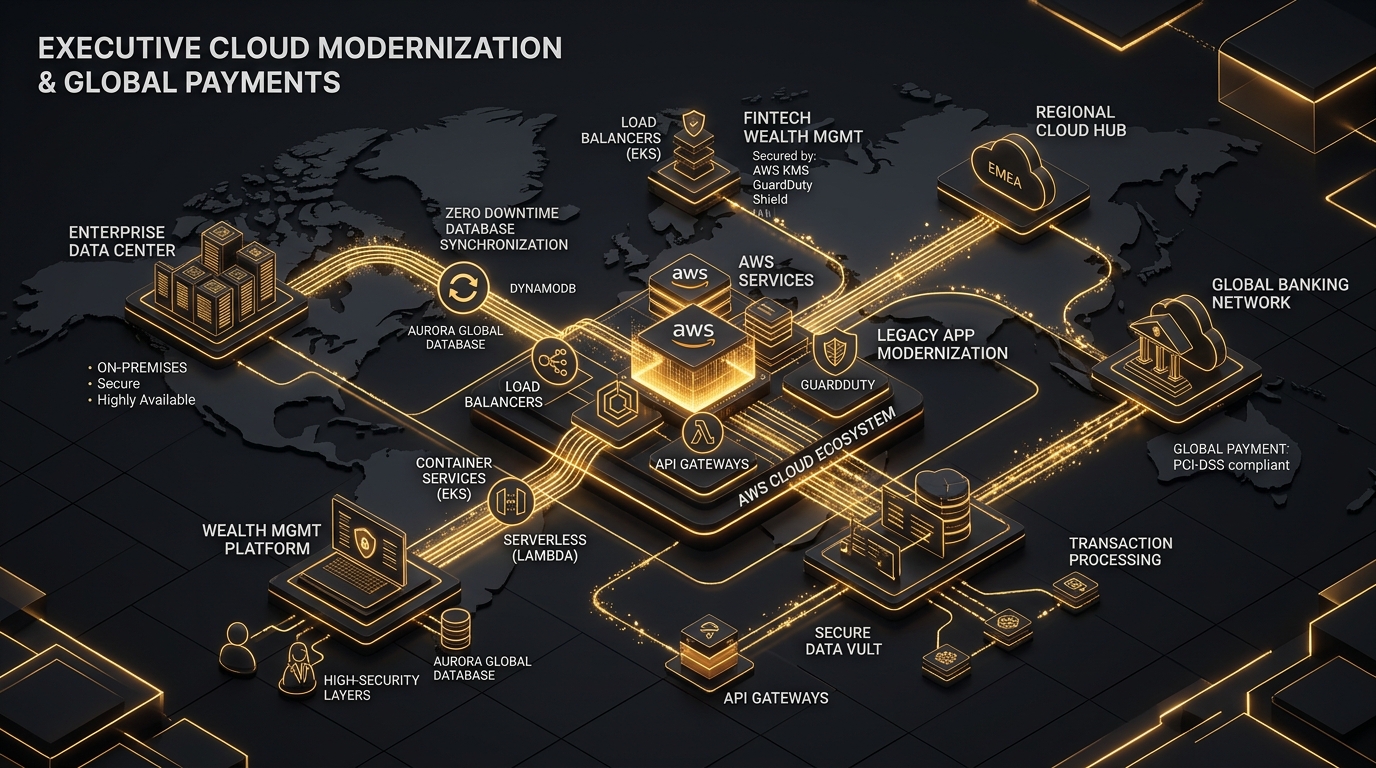 Executive Cloud Modernization and Global Payments Infrastructure
